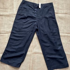 LOFT, Wide Leg Cropped Pants